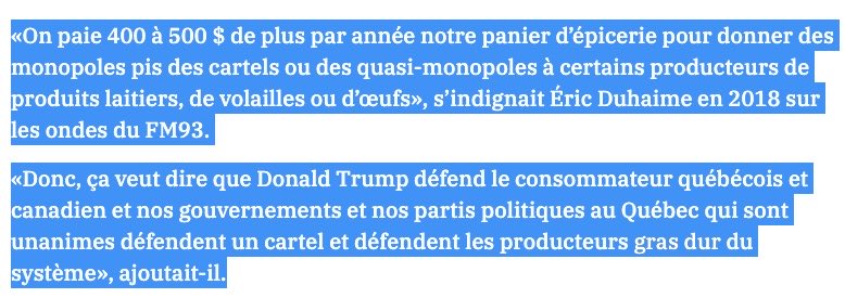PascalBerube's tweet image. Donc on apprend aujourd’hui que @E_Duhaime a changé sa position personnelle sur la gestion de l’offre en agriculture pour tenter de se faire élire dans Arthabaska. Voici ci-joint le fond de sa pensée à ce sujet. #PolQc #Arthabaska