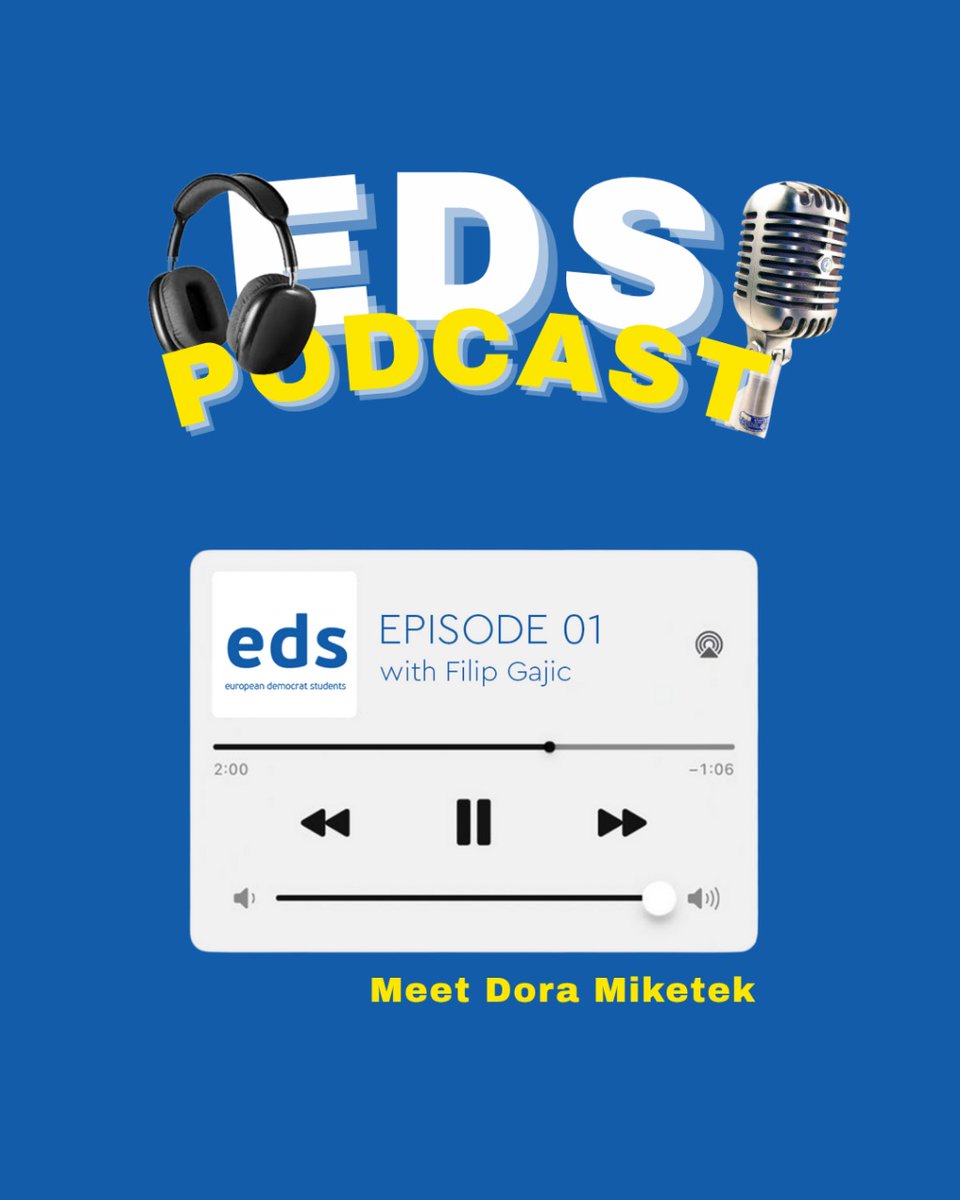 edsnet's tweet image. 🎧 The EDS Podcast is here with Dora Miketek, former EDS Vice-Chairwoman and now an assistant in the European Parliament 🇪🇺

🔗 Link: tinyurl.com/EDS-Podcast