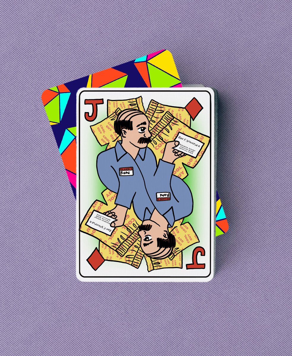 Been listening to <a href="/dungeonsanddads/">Dungeons and Daddies</a> non-stop so I drew Ron as a playing card. Guess I need to do the other dads as the other jacks now.