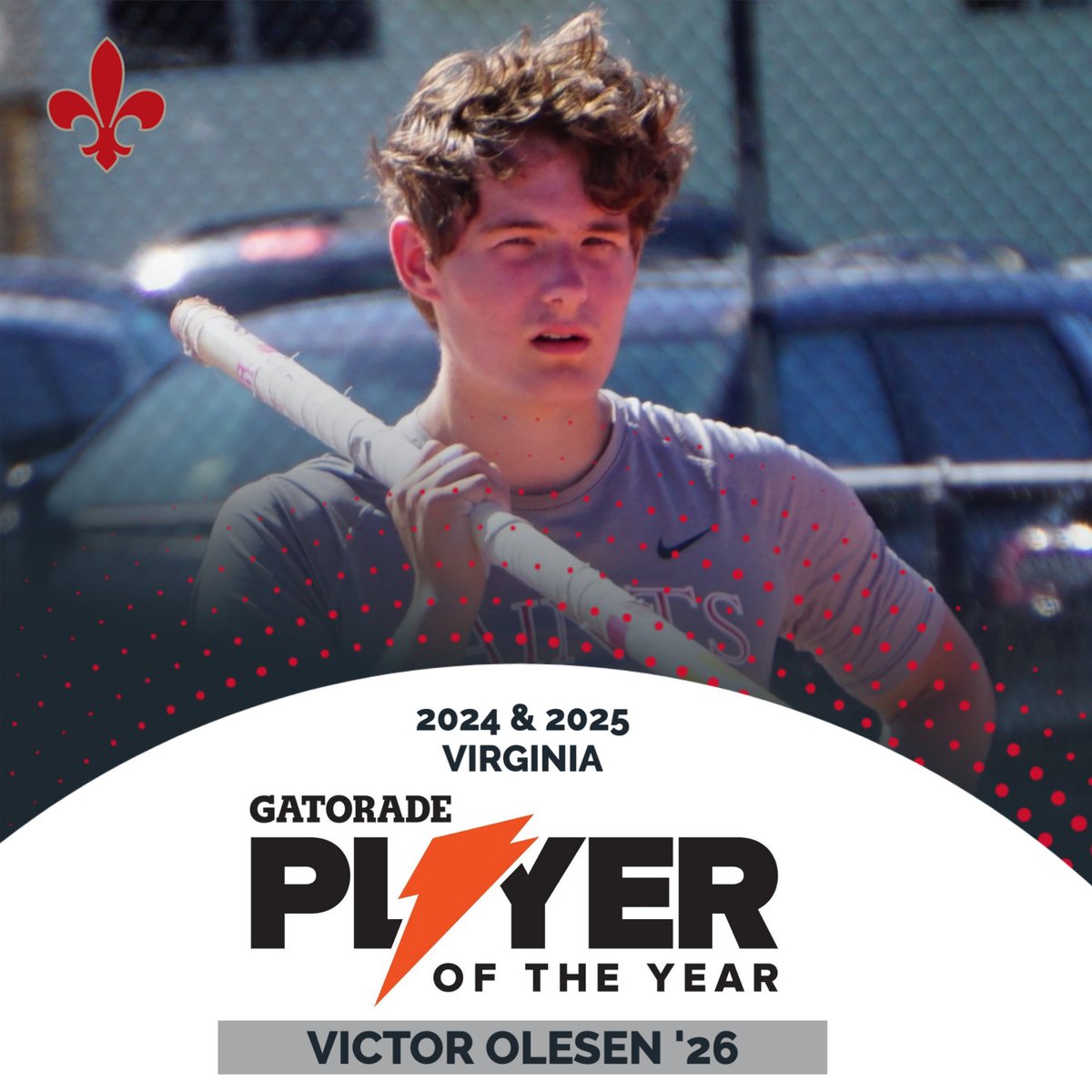 Outdoor Track
Congratulations to Victor Olesen '26 on his second consecutive Gatorade Player of the Year Honor!
Press Release - playeroftheyear.gatorade.com/poy/assets/wri…
#StCVATrack
