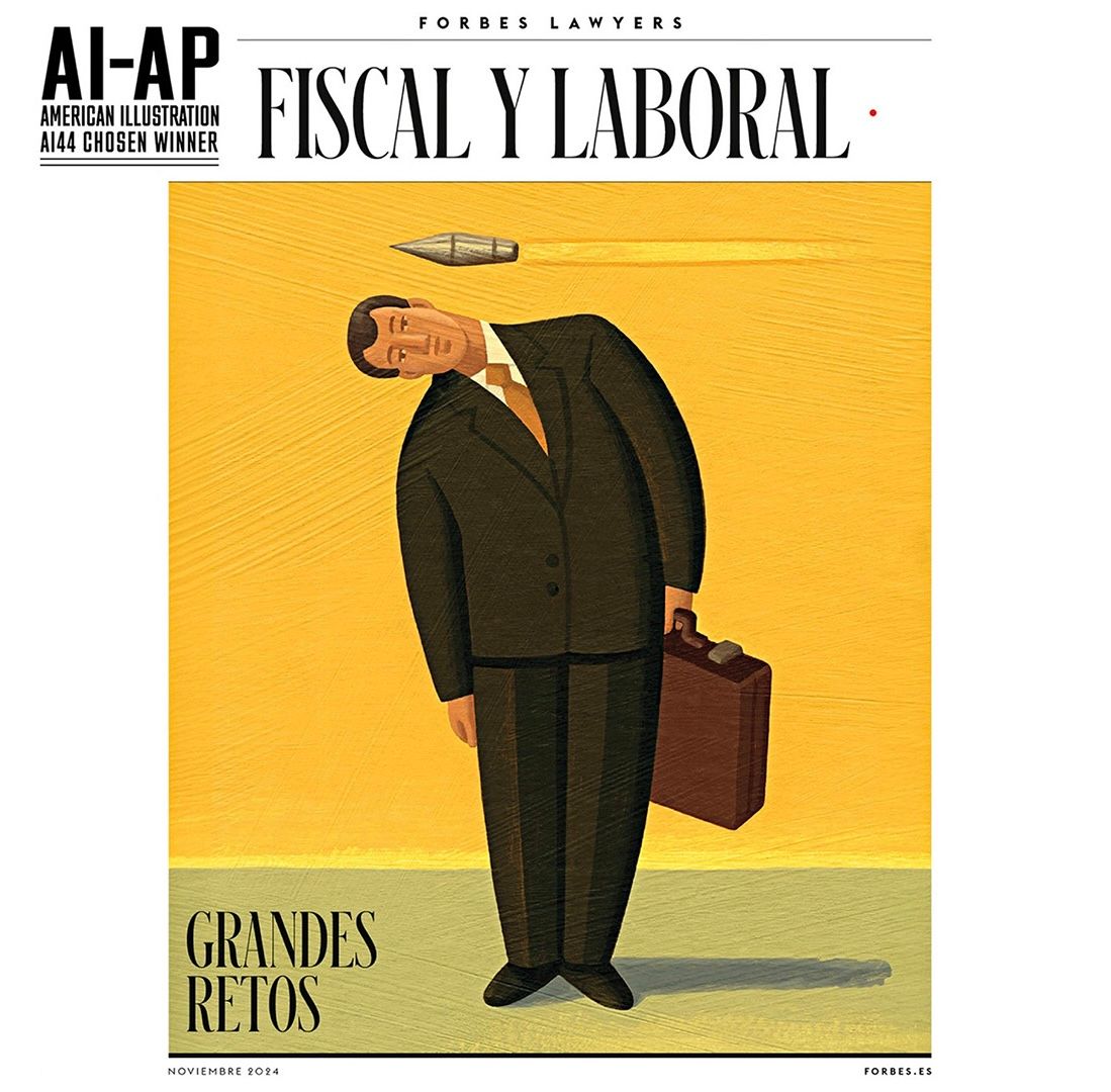 Throwback to this striking Forbes Spain cover illustration by Adam Niklewicz (<a href="/IllustratorUSA/">Nik Ad</a>), whose clever, concept-driven work has appeared in countless publications in the U.S. and abroad. Known for his “less is more” approach, Adam distills each brief down to its core idea
