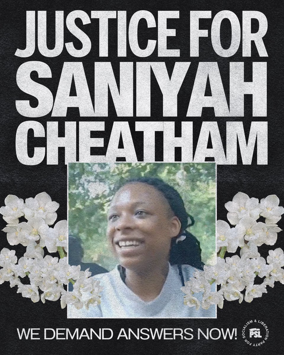 🕊️Justice for Saniyah Cheatham!

On Friday, July 4, Saniyah Cheatham went from her family's cookout to a jail cell at the 41st Precinct in the Bronx, where she later died Saturday morning at 12:40 a.m.

Saniyah's mother, Thomasina Cheatham, has confirmed to the media that her