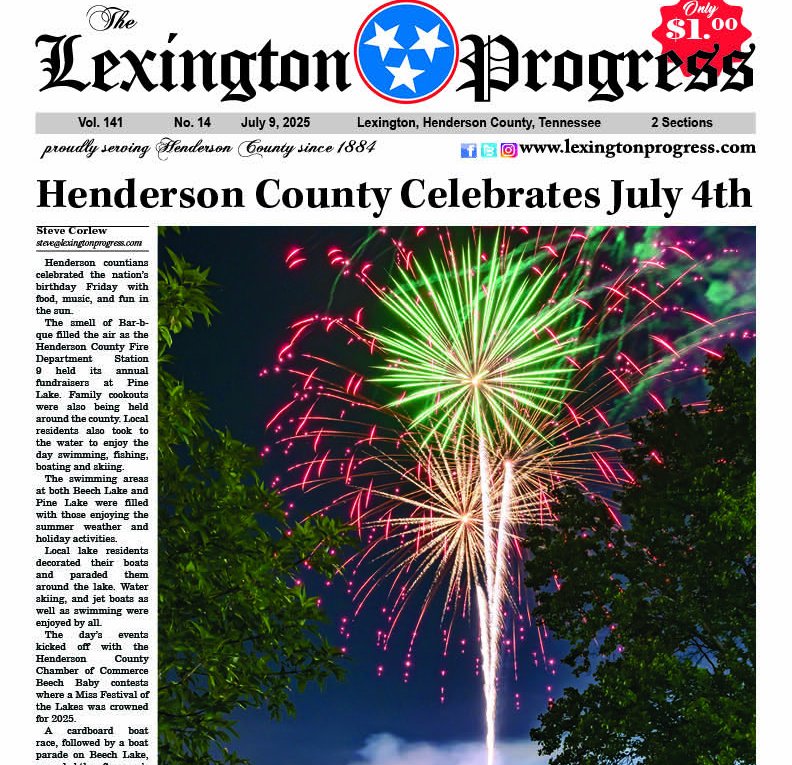 Be sure to grab your new edition of The Lexington Progress today featuring photos of Henderson County celebrating the 4th of July. In newsstands or our office at 508 S. Broad St. Don't miss it! #subscribetoday #supportlocal #localsportscoverage #YourLocalNewsSource #StayInformed