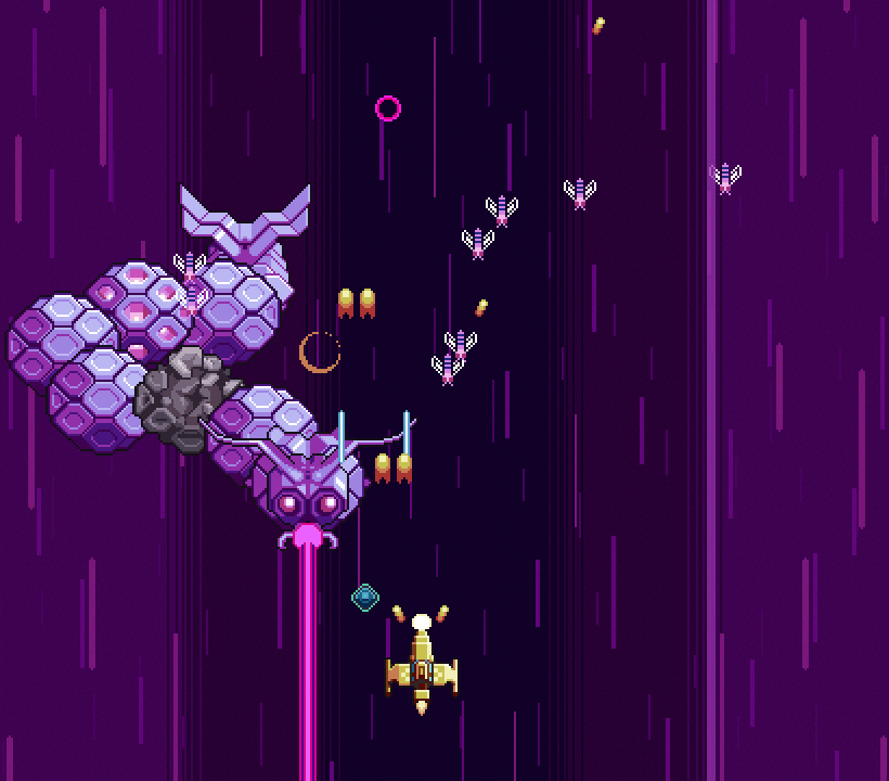 hyper_echelon's tweet image. Those pesky worms make for the best/worst boss fights. Send them back to oblivion! Steam sale ends in one day! store.steampowered.com/app/953330/Hyp…

#pixelart #shmup
