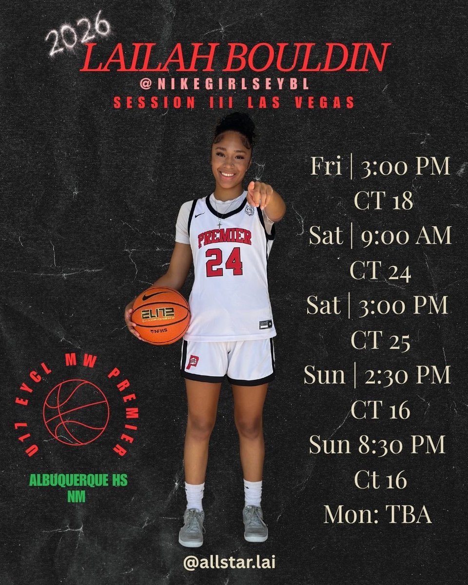1TMorrison's tweet image. AHS Bulldogs back in business. Catch these players in Action at @NikeGirlsEYBL session III in Vegas and Super 64 in Mansfield.
Good luck to NM clippers
And MW Premier Programs
#NM girls basketball