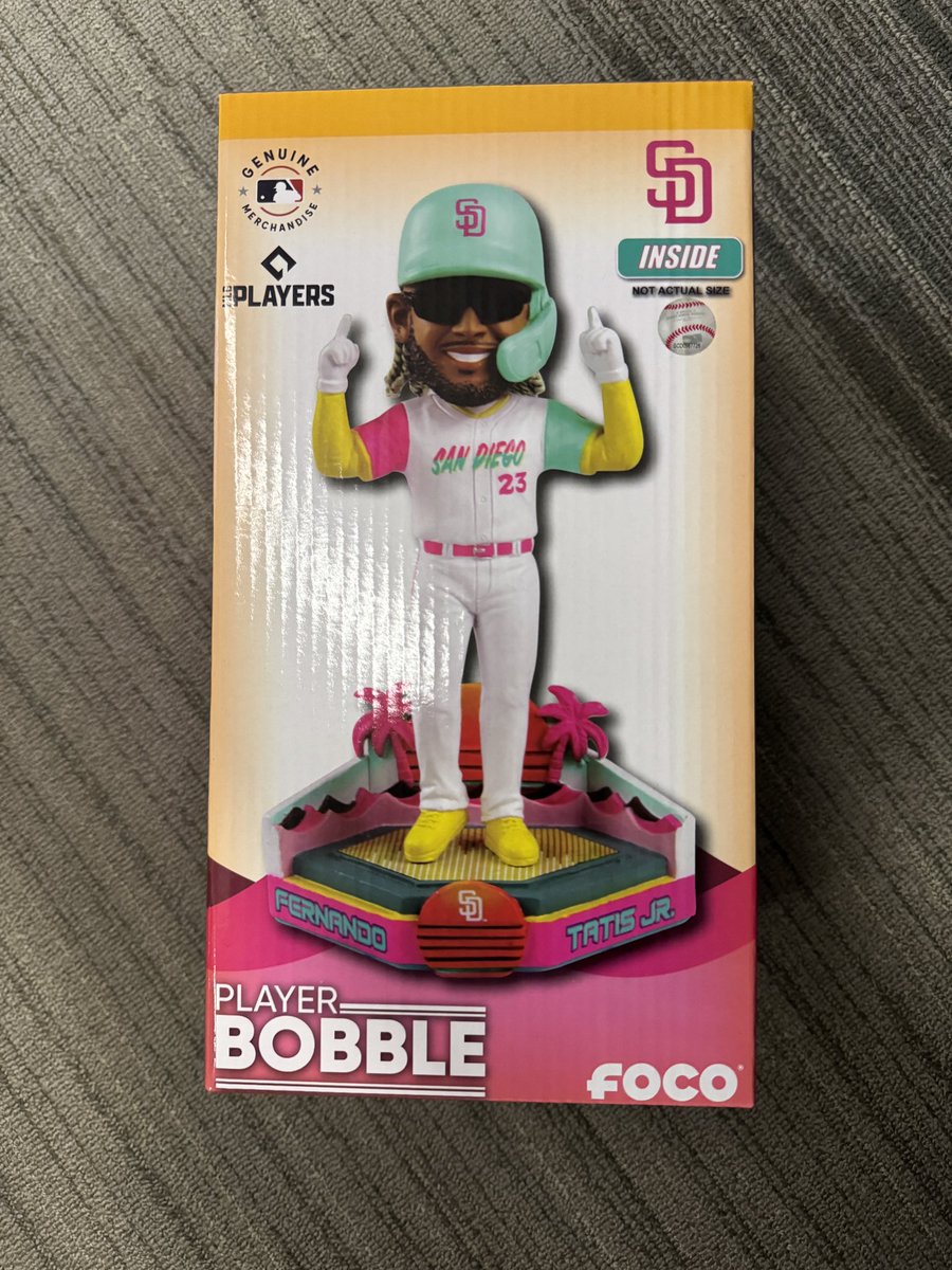 Since tickets are insanely hard to sell…
Saturday night tickets AND a Tatis bobblehead ~ $135
Section 216, Row 4, on the aisle (2 seats)