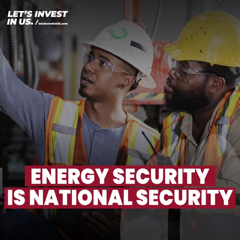 LetsInvestUS's tweet photo. Enhancing energy infrastructure – like solar, batteries, wind, natural gas, nuclear and the electrical grid – strengthens our nation’s energy resiliency and, ultimately, our national security. 

Learn how ongoing investments in energy will benefit your state: