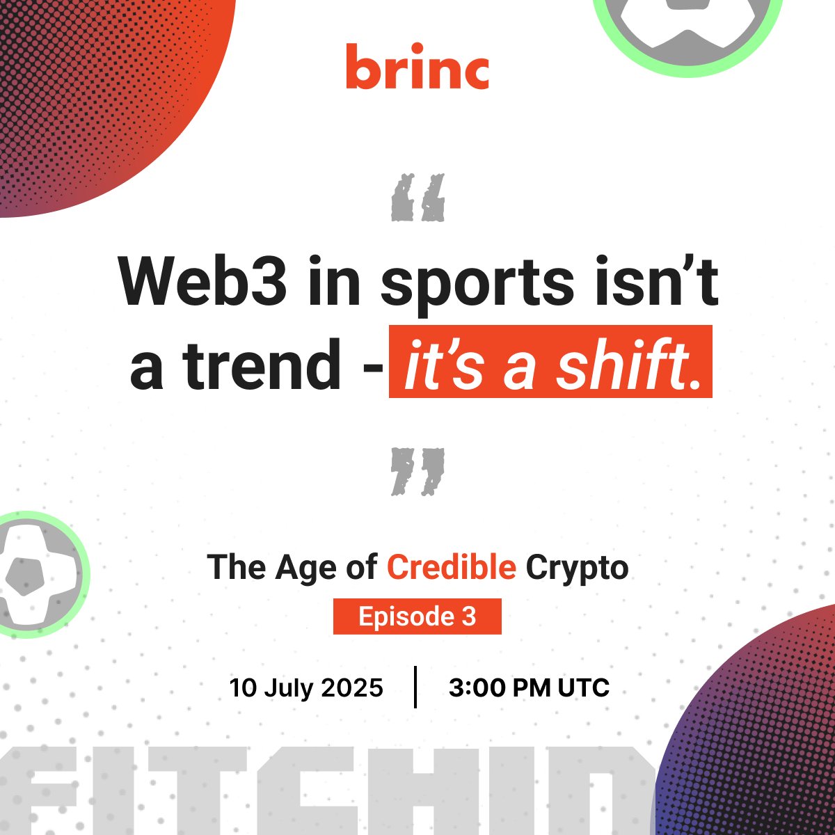Web3 in sports isn’t a trend — it’s a shift. 

From ticketing to talent to treasury, decentralization is changing how fandom works. 

<a href="/SantiPorte10/">Santiago Portela</a> CEO  (<a href="/fitchinGG/">FITCHIN</a> ) × <a href="/agurod42/">Agu</a> CEO (<a href="/0xfutbol/">0xFútbol</a> ) will be sharing their piece of mind.

July 10 3PM UTC.

x.com/i/spaces/1YpKk…
