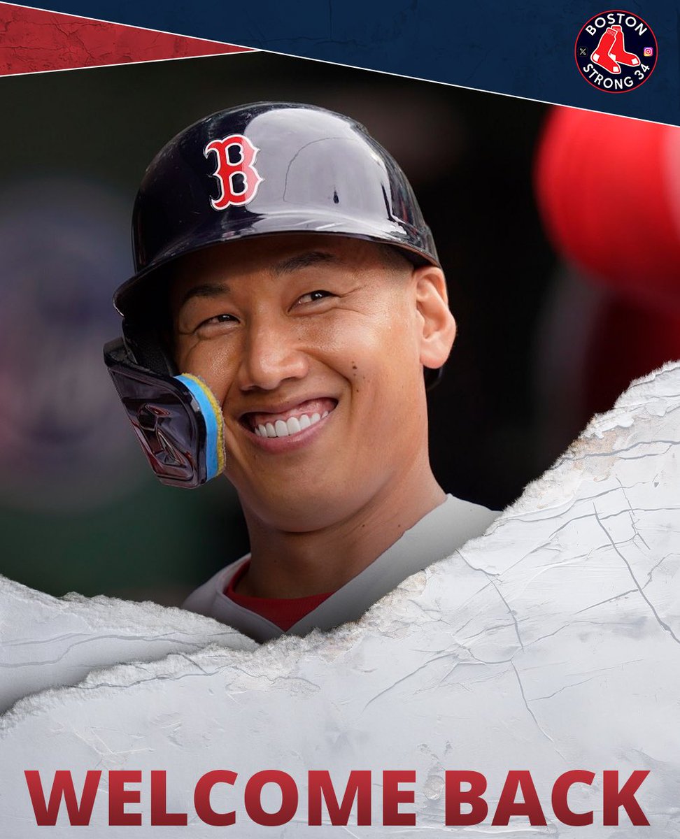 Masataka Yoshida is finally back, he will DH today for the first time since September 27th of 2024. #YoshiTime 🔥