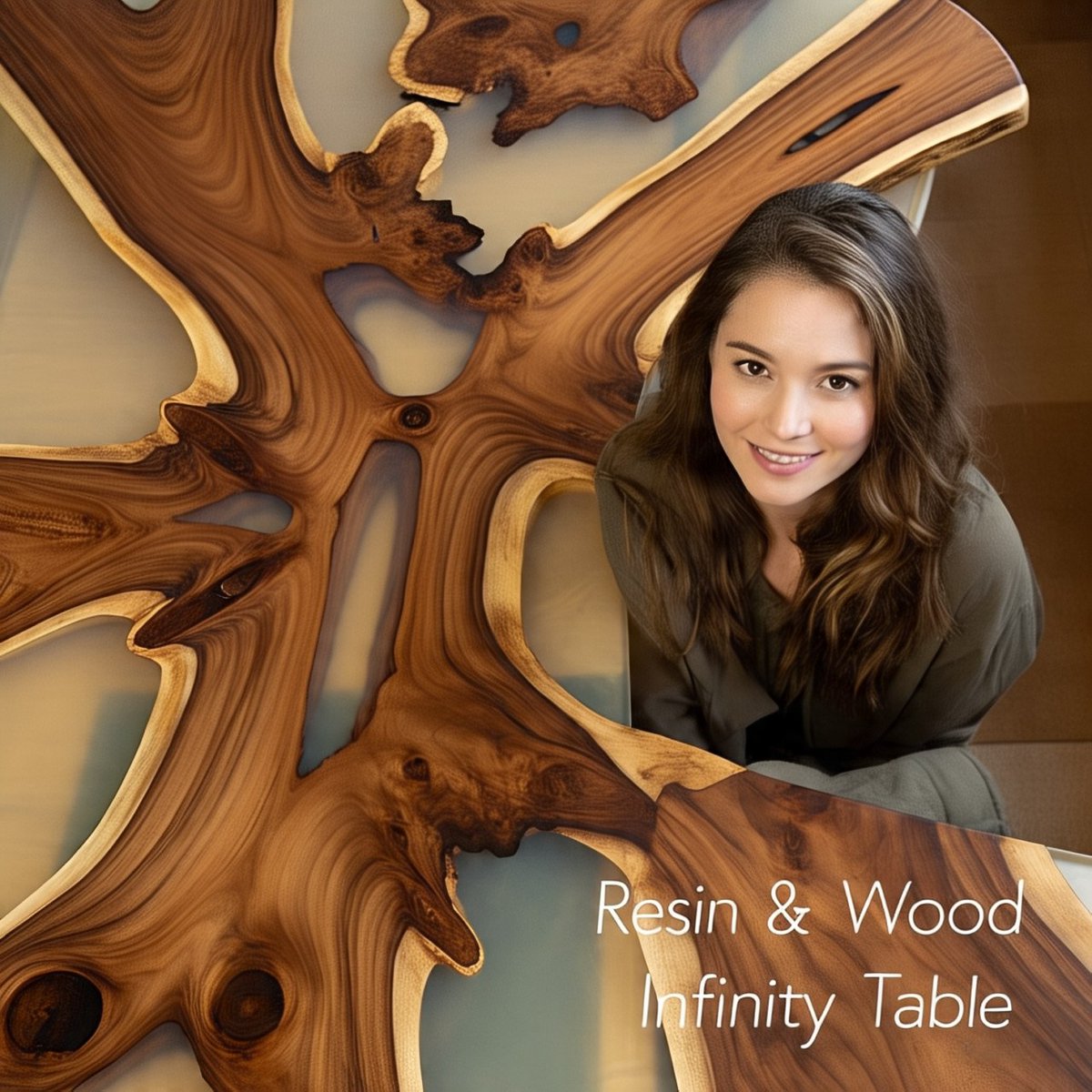 damodernvinciww's tweet image. Beyond furniture: it's functional art. ♾️🌲 Our Resin &amp;amp; Wood Infinity Tables are a masterpiece of transparent resin encasing organic wood forms. #InfinityTable #ResinWood #EcoChic #homedecor #Artistic 'Nature is the canvas of infinite beauty.' What do you think?