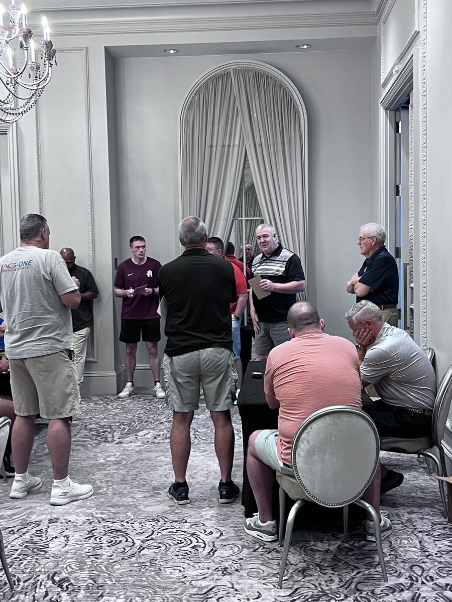 NHSBCA's tweet image. Kicking off Day 2‼️
Great discussions about growing the game for the better!
#NHSBCA25