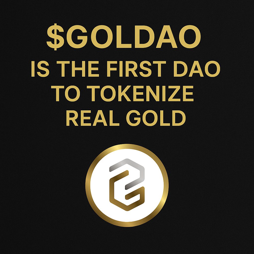 $GOLDAO is the first DAO to tokenize real gold 🪙

Tokenized metal you can move in seconds, controlled by YOU 🫵⚡️

Remember:
$GOLDAO = governance token for the DAO
$GLDT = serialized gold NFT-backed token

#DENOMINATEINGOLD #RWA #ICP