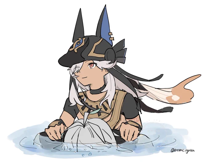 これは涼し気なアセ