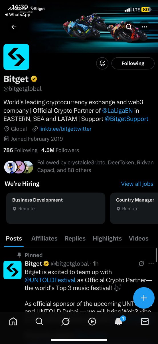 BillionzDeFi's tweet image. #UNTOLDxBitget