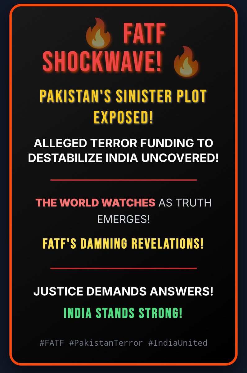 Is Pak getting Blacklisted by #FATF ? thehindu.com/news/national/…