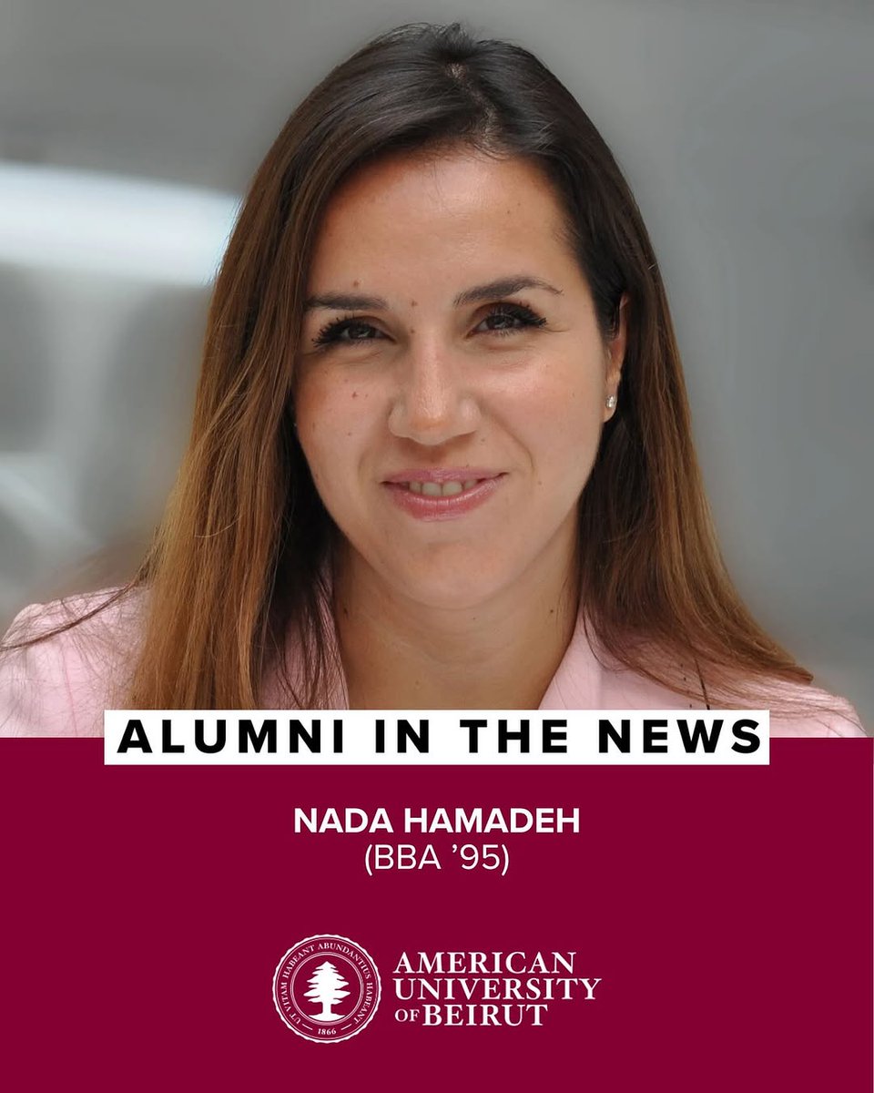 DiscoveringAUB's tweet image. We are proud to recognize AUB alumna Nada Hamadeh (BBA ’95) on her appointment as Lebanon’s Ambassador to the United States! A seasoned economist and leader, Ambassador Hamadeh has had a distinguished career at the World Bank, representing the institution at G20 and G7 summits…