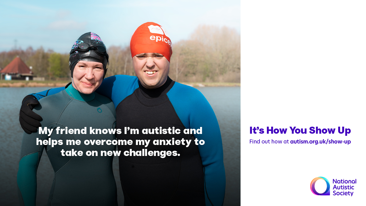Autism's tweet image. With Lottie’s support, Mathew started open water swimming which led to him completing a triathlon and going on to climb the three highest peaks in the UK!
Many autistic people need time to adjust to new activities, places and experiences. Taking the time to help them feel more…