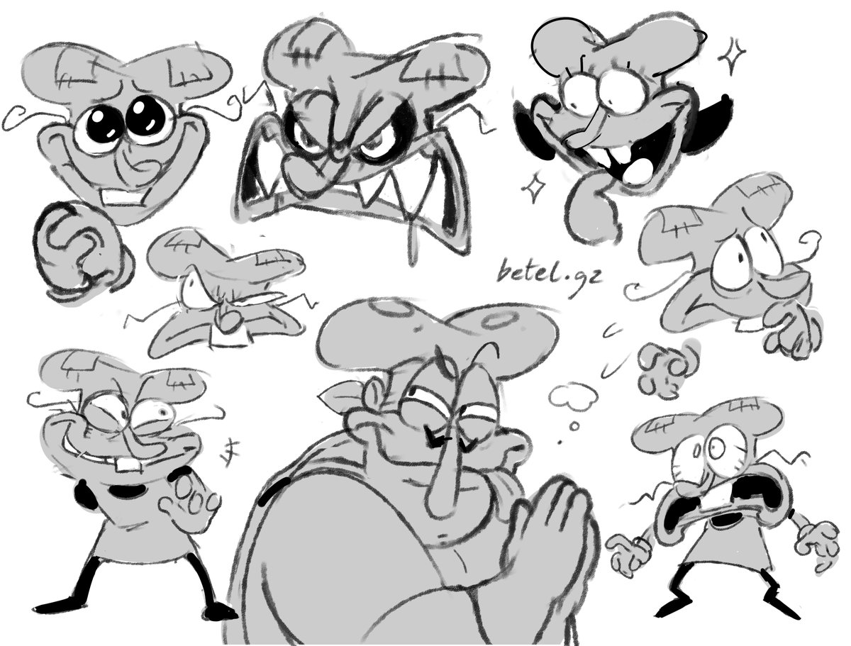betelgzart's tweet image. Practicing expressions with some sketches!
#pizzatower #sugaryspire #digitalart