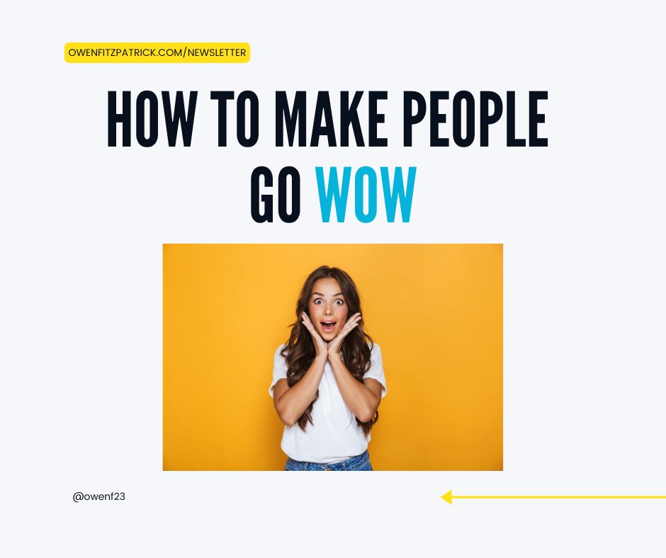 In an attention-deficit world, creating genuine amazement is a superpower.

My latest newsletter article breaks down the #neuroscience and gives you the six-question framework to create moments of #WOW: rfr.bz/tbef731