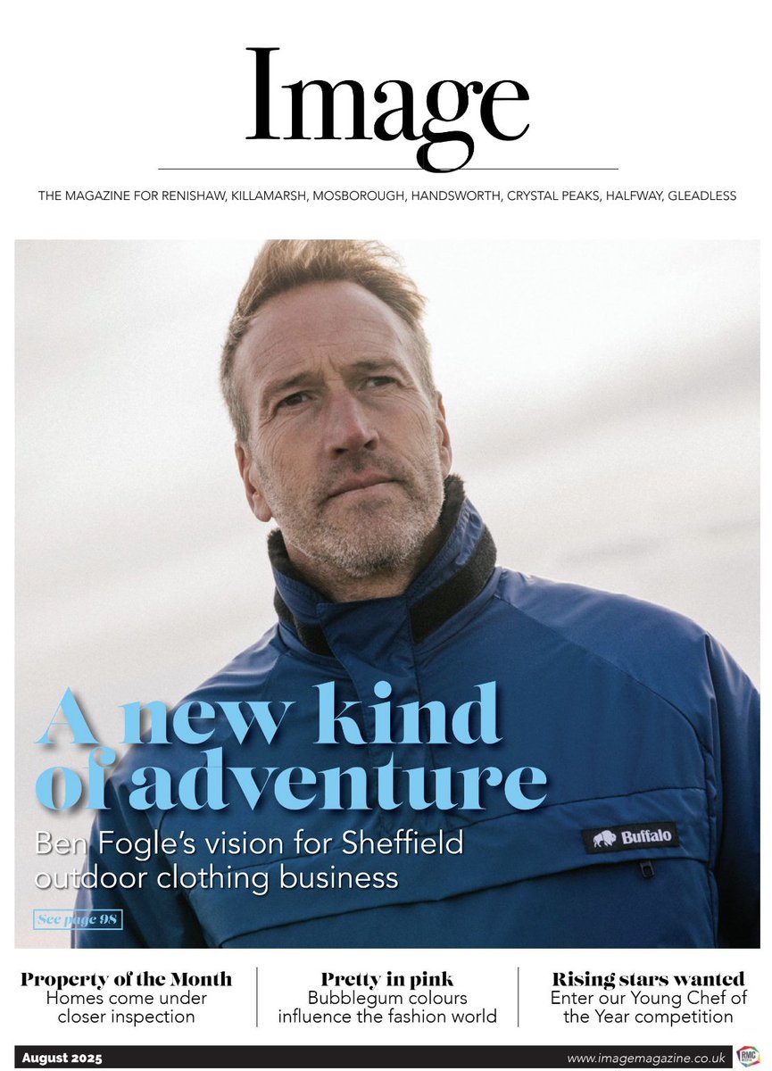 August 2025 issue of Image Magazine is out NOW 🎉
A new kind of adventure... Ben Fogle's vision for Sheffield outdoor clothing business, property of the month, pretty in pink and rising stars wanted.
Read now👇
imagemagazine.co.uk