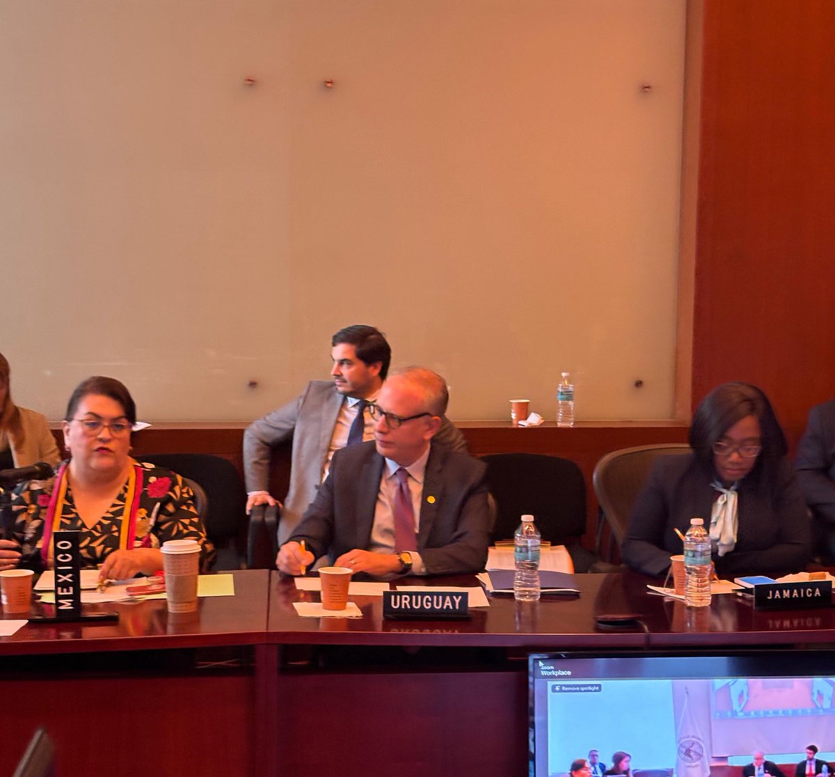 Durante la 359o Sesión del Consejo Ejecutivo de <a href="/OPANAL/">OPANAL</a>, nuestro  Embajador <a href="/SantiagoWins/">Santiago Wins</a> participó en calidad de observador para reafirmar el compromiso 🇺🇾 con la organización. Se trataron temas sustantivos de la agenda de desarme y mejora funcionamiento de la organización.