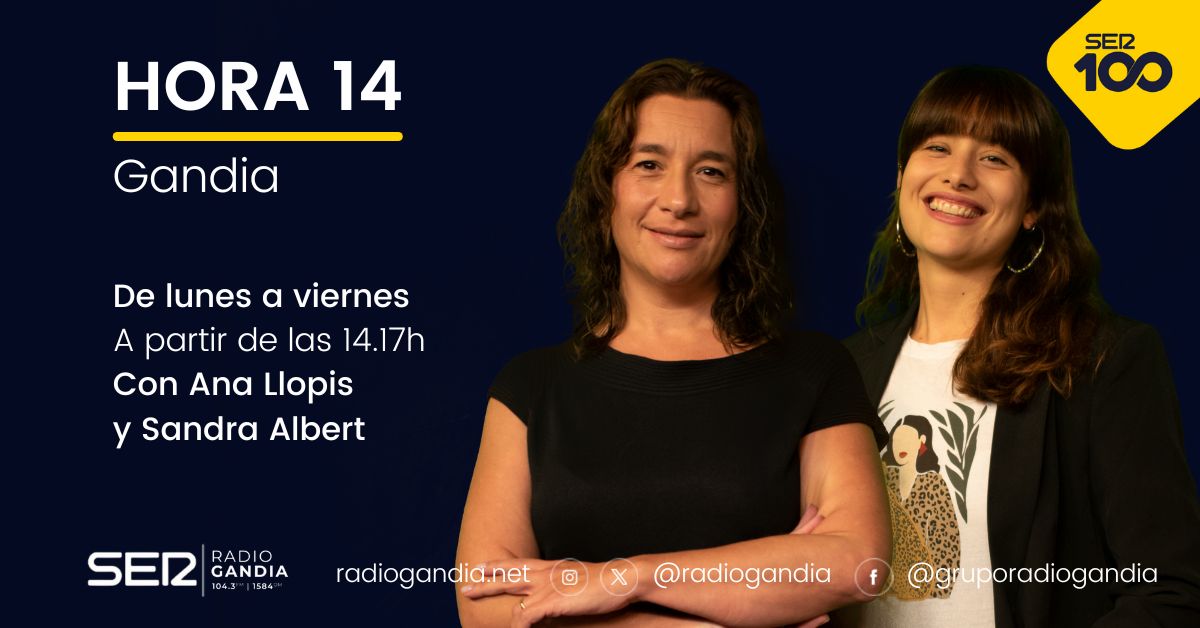 🎙 SER PODCAST | Recupera la actualidad comarcal de este miércoles en #Hora14Gandia, con Ana Llopis y Sandra Albert 

f.mtr.cool/bjdrywhbxy

🎙104.3 FM y 1584 AM 
🔗f.mtr.cool/afbjuiimbf 
📲APP iOS f.mtr.cool/wofmbdxfgn 
📲APP Android f.mtr.cool/pynitopezd