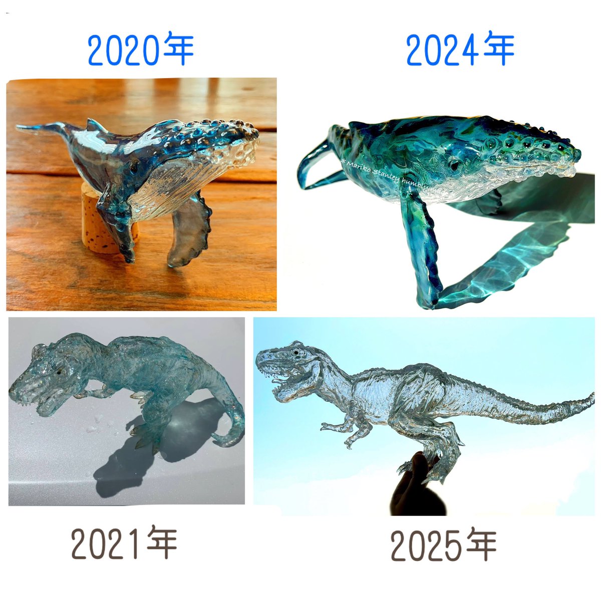 独学でここまで成長したから一緒に頑張ろう レジンという透明で美しく