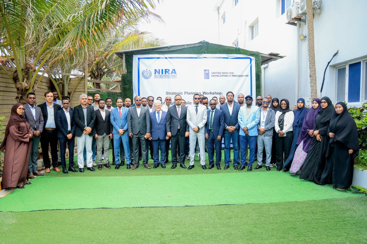 NIRA Somalia (@nirasomalia) on Twitter photo 1/2:
Today, NIRA kicked-off a 2-day meeting to present the UNDP evaluation report on ๐ธ๐ด's public digital infrastructure. The event was opened by Deputy Minister Abdihakiim Hassan Ashkir, NIRA's Deputy DG <a href="/Abdirahman_Euro/">Abdirahman Said</a>, & Lionel Laurens, Resident Repsentative of <a href="/UNDPSomalia/">UNDP Somalia</a>. 1/2:
Today, NIRA kicked-off a 2-day meeting to present the UNDP evaluation report on ๐ธ๐ด's public digital infrastructure. The event was opened by Deputy Minister Abdihakiim Hassan Ashkir, NIRA's Deputy DG <a href="/Abdirahman_Euro/">Abdirahman Said</a>, & Lionel Laurens, Resident Repsentative of <a href="/UNDPSomalia/">UNDP Somalia</a>.
