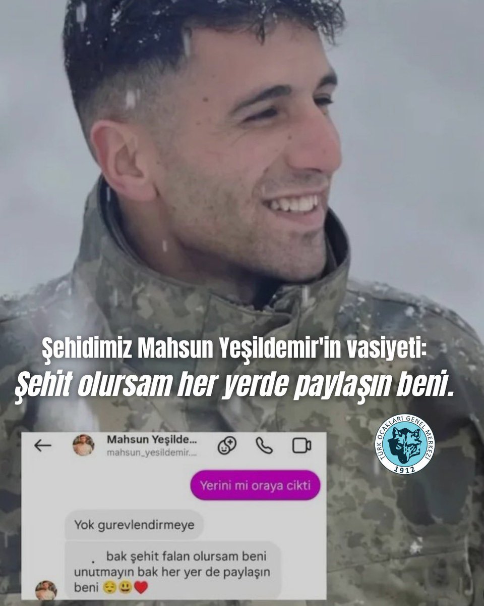 🫵#BenTürküm, şehidimiz Mahsun Yeşildemir'i unutmayacağım.🇹🇷