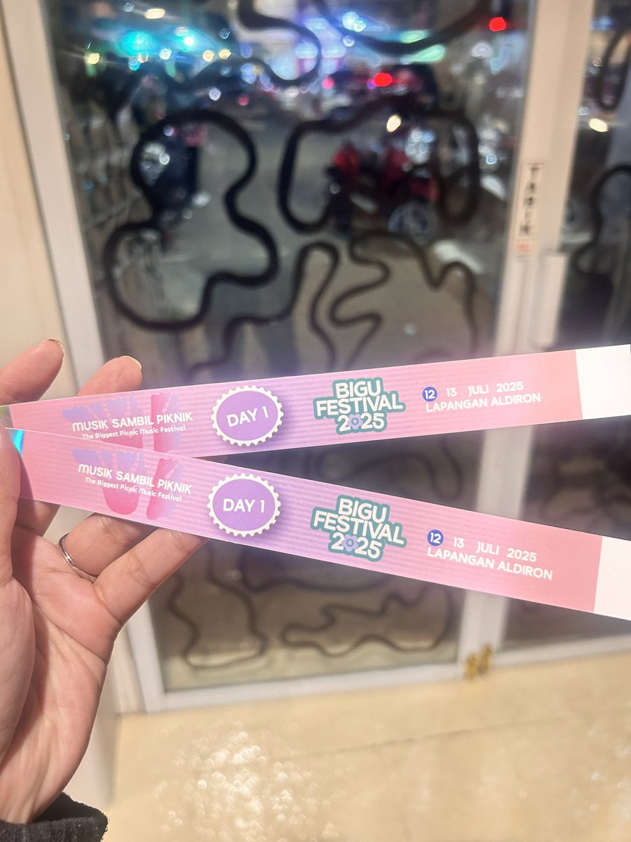 WTS Tiket Bigu Festival 2025 Day 1. Udah jadi handband. DM.