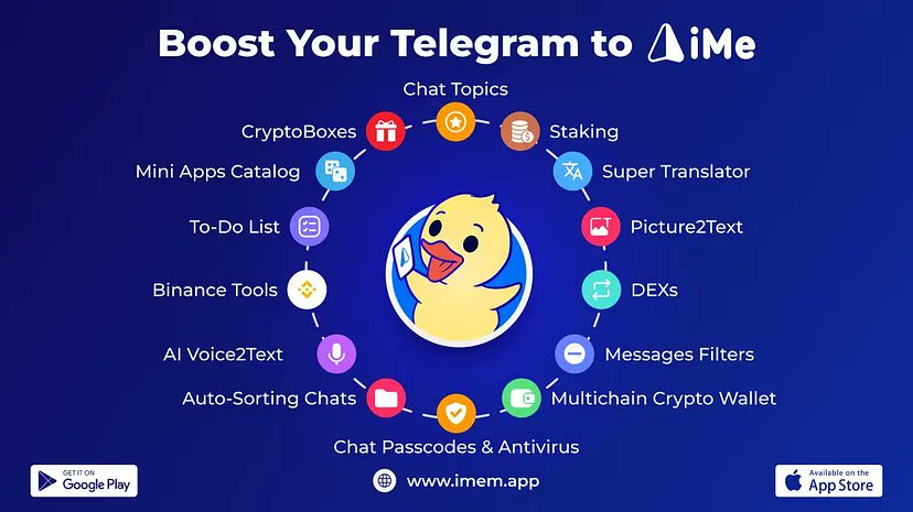 _BSC_HUB's tweet image. 💸 Sending tokens on @BNBCHAIN just got easier with @iMePlatform—right inside your Telegram chats! 

✨ Key benefits: 

🛡️ Simple &amp;amp; secure crypto transfers without leaving Telegram 
⛓️ DeFi, staking &amp;amp; token swaps all integrated seamlessly 
🔄 On-chain/off-chain transfers plus…