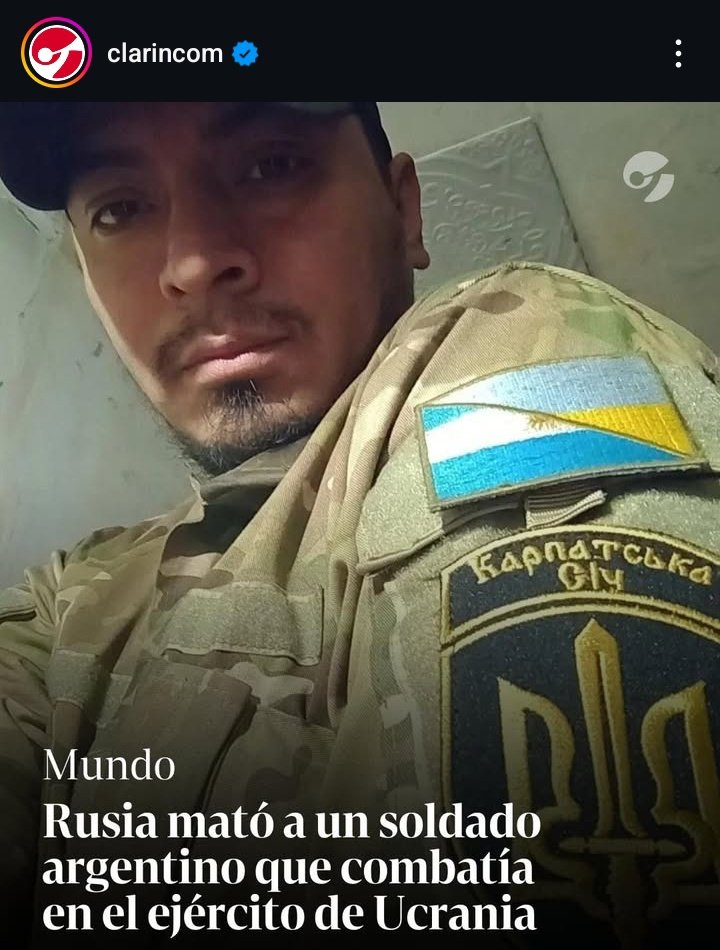 Corrección: Rusia mató a un MERCENARIO que combatía para Ucrania.