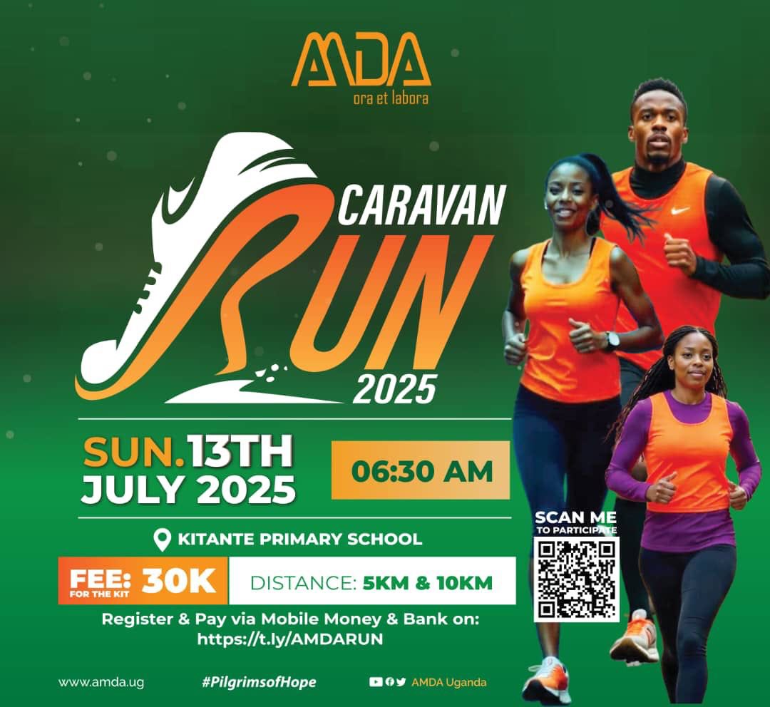 KISOBA LEAGUE (@kisobaleague) on Twitter photo This Sunday, we run for life at the <a href="/AMDAUganda/">AMDA Uganda</a> Caravan run 2025.
Purchase your kit at just Ugx.30,000 to run for a cause This Sunday, we run for life at the <a href="/AMDAUganda/">AMDA Uganda</a> Caravan run 2025.
Purchase your kit at just Ugx.30,000 to run for a cause