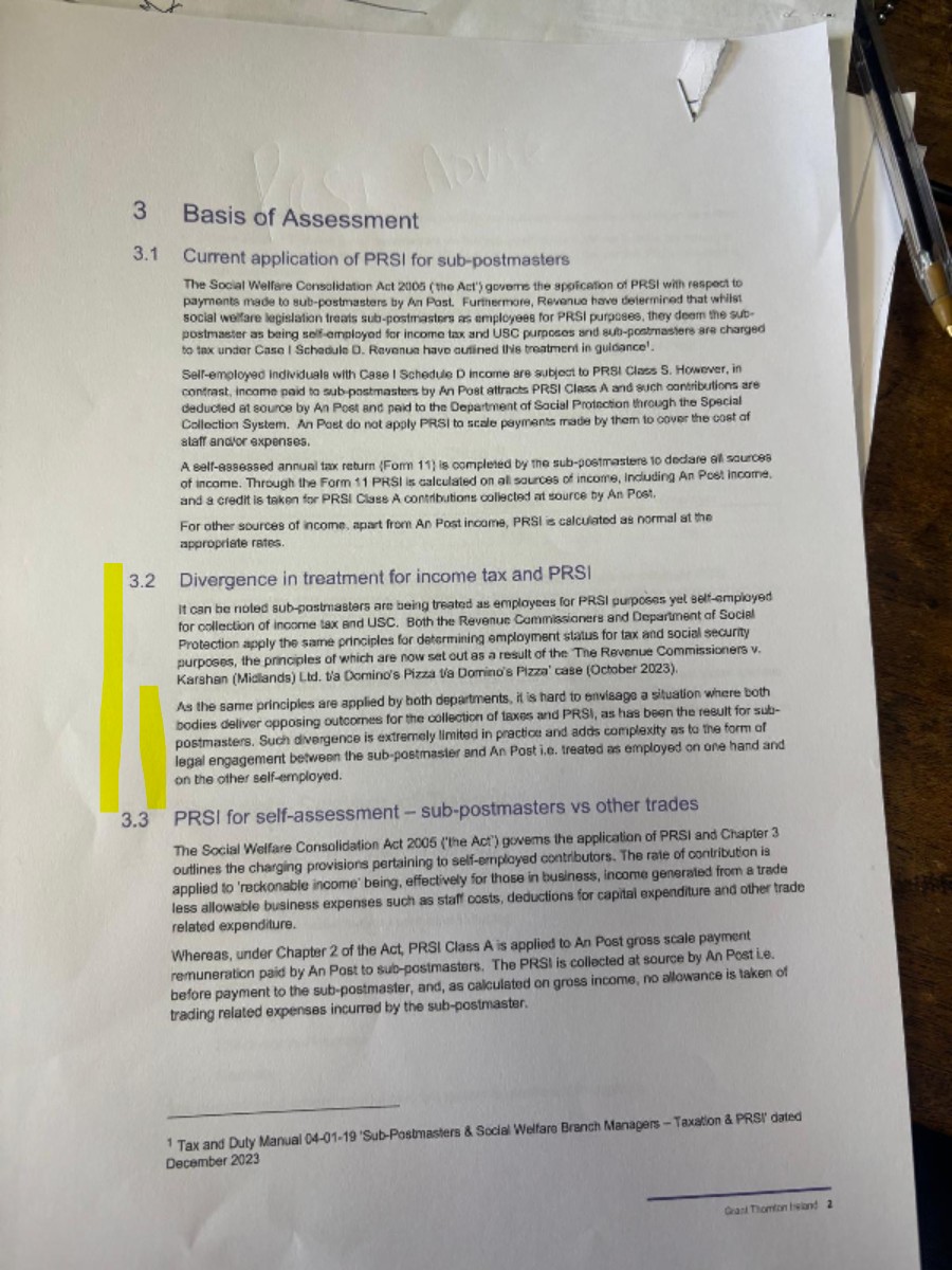 martinmcmahon (@williamhboney1) on Twitter photo Dear #Postmasters,
#AnPostScandal
CONGRATULATIONS!
SUB=POSTMATERS ARE EMPLOYEES NOT SELF-EMPLOYED.
(c.c. <a href="/sinnfeinireland/">Sinn Féin</a> <a href="/SocDems/">Social Democrats</a> <a href="/pb4p/">People Before Profit</a> <a href="/labour/">The Labour Party Ireland</a> #tonightvmtv #liveline #twip)
Grant Thornton report just out:
“Both the Revenue Commissioners and Department of Social Protection Dear #Postmasters,
#AnPostScandal
CONGRATULATIONS!
SUB=POSTMATERS ARE EMPLOYEES NOT SELF-EMPLOYED.
(c.c. <a href="/sinnfeinireland/">Sinn Féin</a> <a href="/SocDems/">Social Democrats</a> <a href="/pb4p/">People Before Profit</a> <a href="/labour/">The Labour Party Ireland</a> #tonightvmtv #liveline #twip)
Grant Thornton report just out:
“Both the Revenue Commissioners and Department of Social Protection