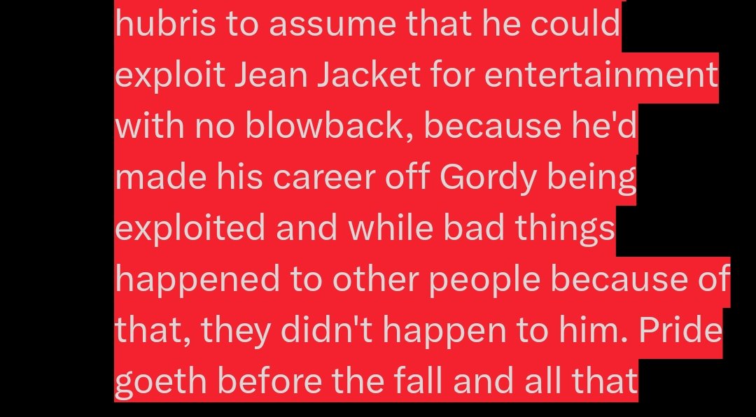 lathanders's tweet photo. @Danzoball somebody more well spoken than me might have been able to explain this more eloquently, but. TLDR: Gordy serves as a thematic mirror to Jean Jacket and Jupe represents people who exploit wild animals for entertainment https://t.co/BqNqOKhTYr