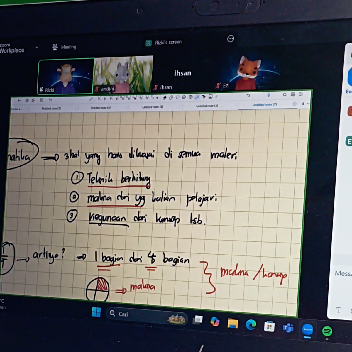 rubykaykayy's tweet image. day 3 bahas FM, jadi makin pahammm step by stepnya, thank u sm @simakaraid , ditunggu kelas selanjutnya🏃🏻‍♀️🏃🏻‍♀️