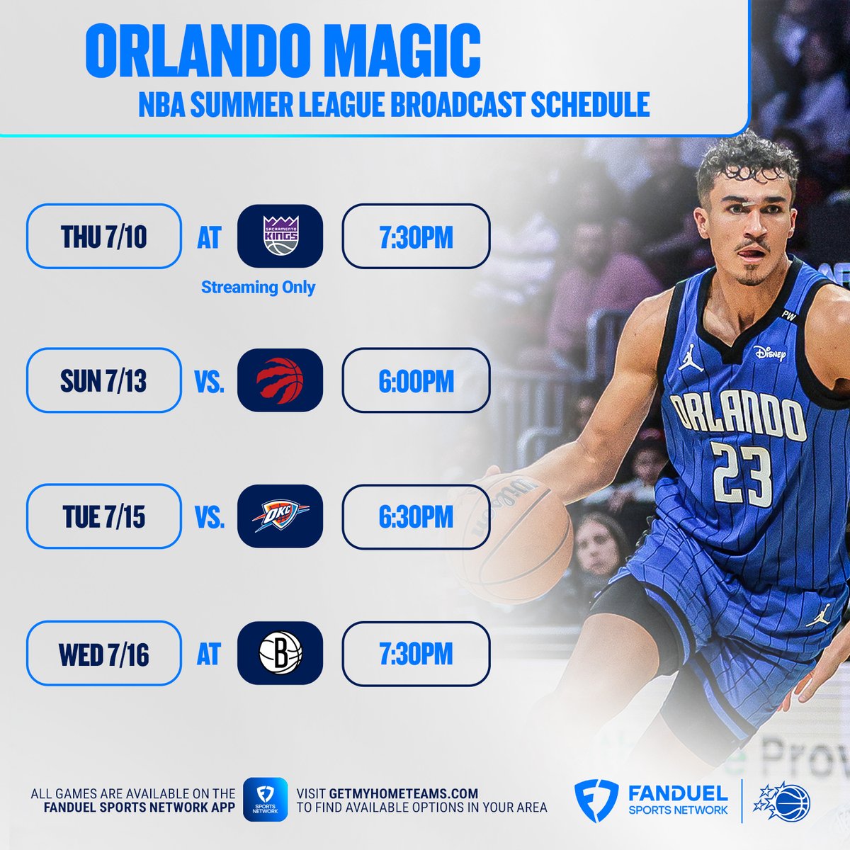 Ready to bring the 𝕞𝕒𝕘𝕚𝕔 to Vegas 🪄

Watch the NBA Summer League on FanDuel Sports Network.
