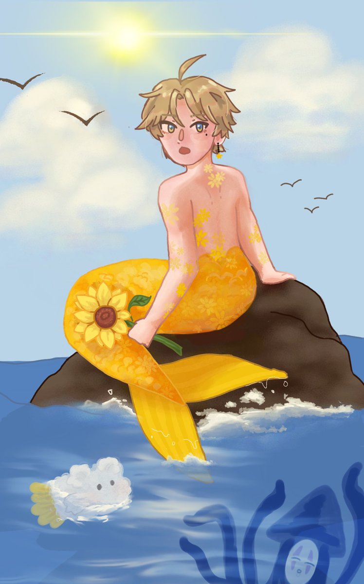judenoct's tweet photo. Domermaid? Merdobi? 🔆🐠🌻🌊
—— #dobinci #dobi https://t.co/rExC3MdYRT