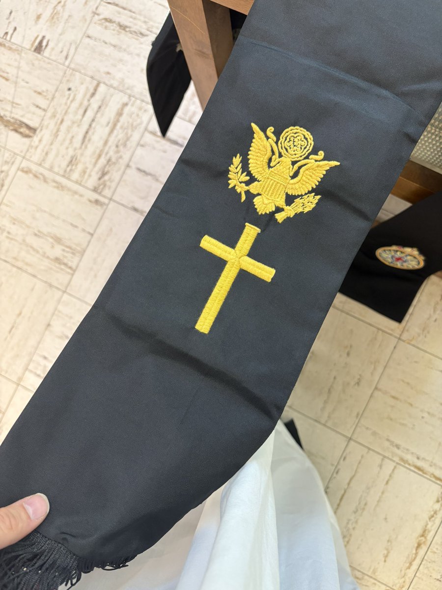 Very excited about this replica WWII-Vietnam era Army chaplain tippet I just received in the mail.