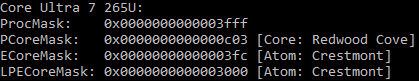 InstLatX64's tweet photo. New #Intel CPUID dumps:
-2C+10c #Core #Ultra 7 265U B0650 #ArrowLakeU 2P+8E+2LPE, #RedwoodCove,#Crestmont,Crestmont
-6C+10c Core Ultra 9 285H C0652 #ArrowLakeH 6P+8E+2LPE, #LionCove,#Skymont,Crestmont
#AMD steppings
- #Raphael #Zen4 A60F13 [1]
- #GraniteRidge #Zen5 B40F41 [2]
1/2 https://t.co/zjEFdz1nLy