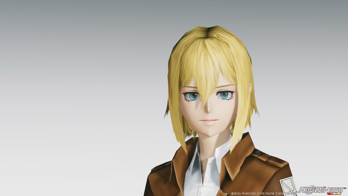 yae_lightblue's tweet image. 進撃の巨人　クリスタ・レンズ

#キャラ再現
#PSO2NGS_SS