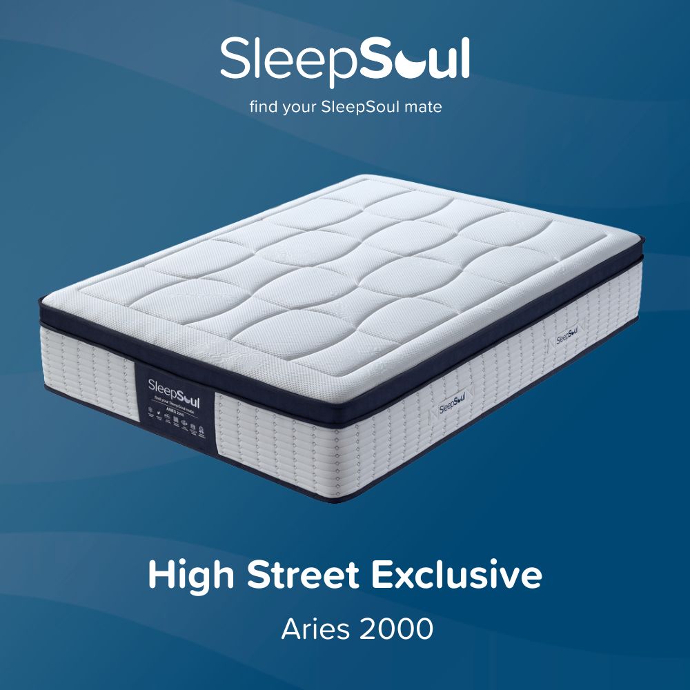 SleepSoulTM's tweet image. NEW &amp;amp; EXCLUSIVE 💤

Meet our 4 brand new high street-only SleepSoul mattresses – Juno, Cosmic, Aries &amp;amp; Thea – available in-store only! 🛏️

Prices from just £199. Try in person, feel the comfort 💫

View all collections: zurl.co/vAXXL

#SleepSoul #InStoreOnly