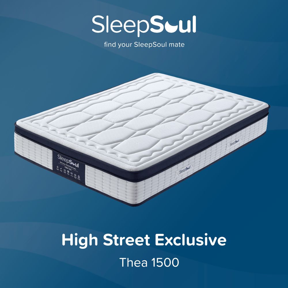 NEW &amp; EXCLUSIVE 💤

Meet our 4 brand new high street-only SleepSoul mattresses – Juno, Cosmic, Aries &amp; Thea – available in-store only! 🛏️

Prices from just £199. Try in person, feel the comfort 💫

View all collections: zurl.co/vAXXL

#SleepSoul #InStoreOnly