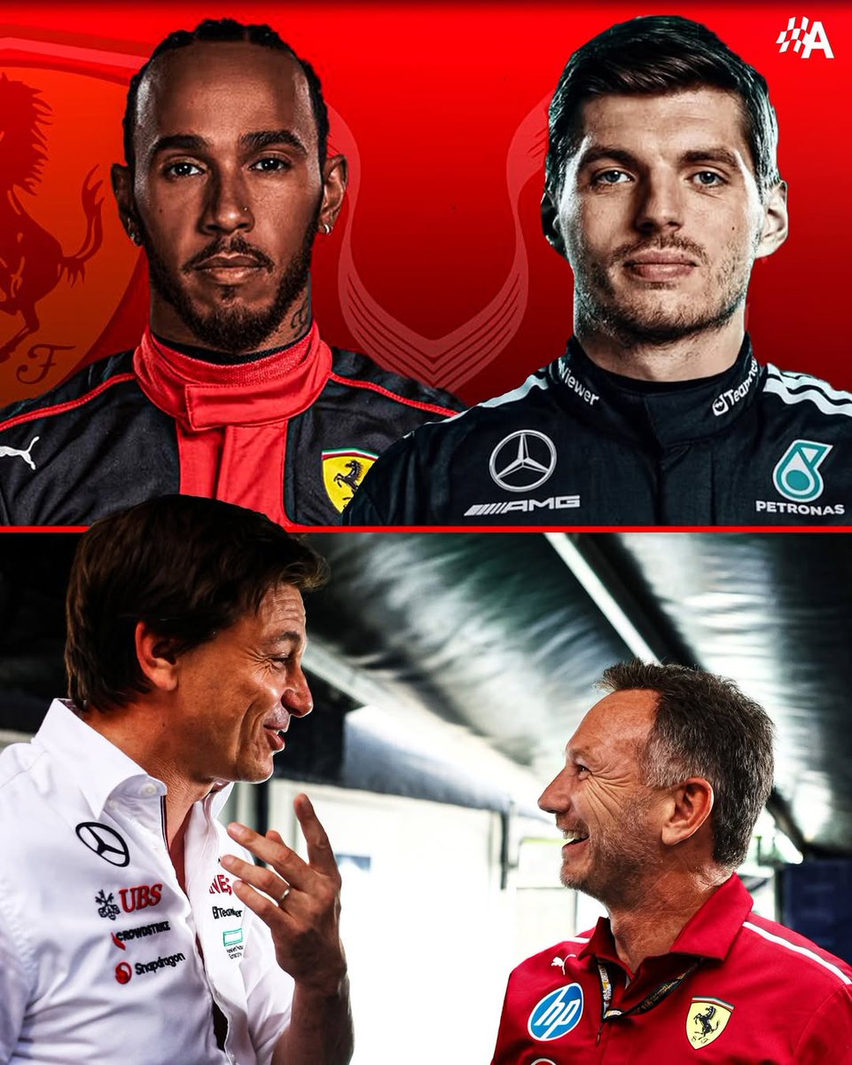 Motorsport_LAT's tweet image. ¿Se imaginan? 🍿

#Hamilton #Verstappen #F1 #Ferrari #Horner.