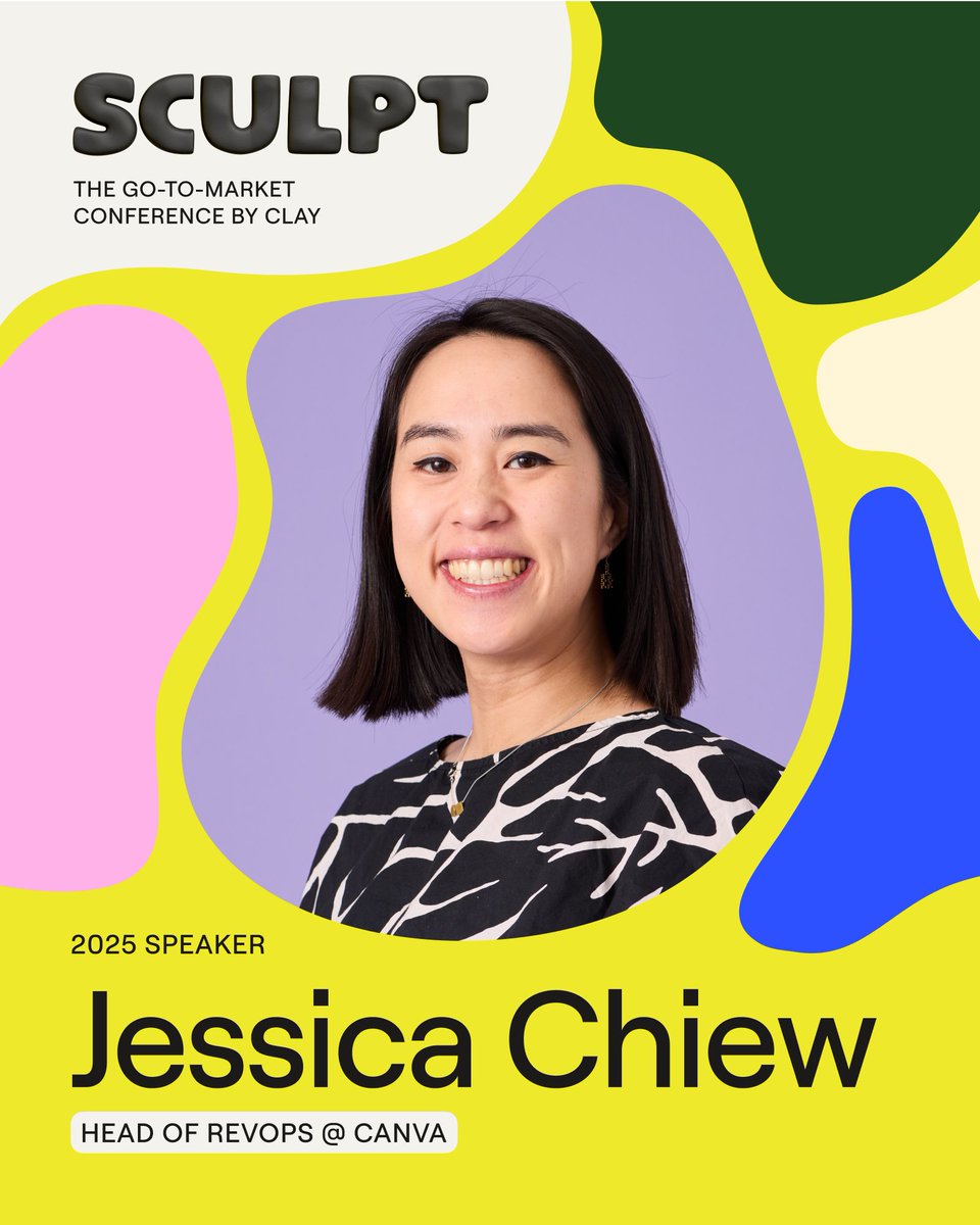 clay_gtm's tweet image. 🌈 🗣️ Sculpt speaker alert! @Jess_Chiew has helped shape some of the most iconic GTM teams in tech.

From Spruce Health to Asana, and now Canva. Jessica’s built orgs that not only drive pipeline, but set the standard for what great leadership looks like.

At Canva, she’s helping…