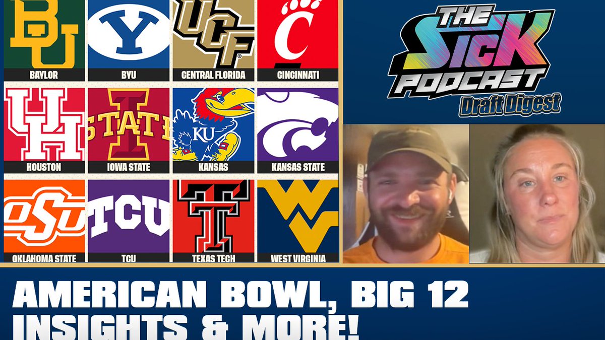 sickpodnfldraft's tweet image. 🚨New Episode🚨

@DraftVogel &amp;amp; @Emilnem discuss:

🔵 The American Bowl
🔵 Big 12&apos;s evolving competitive landscape
🔵 Future of college football

Full pod👇
Watch: youtu.be/Hqhora5UpeA
Listen: traffic.megaphone.fm/SICMED28135389…

#thesickpodcast