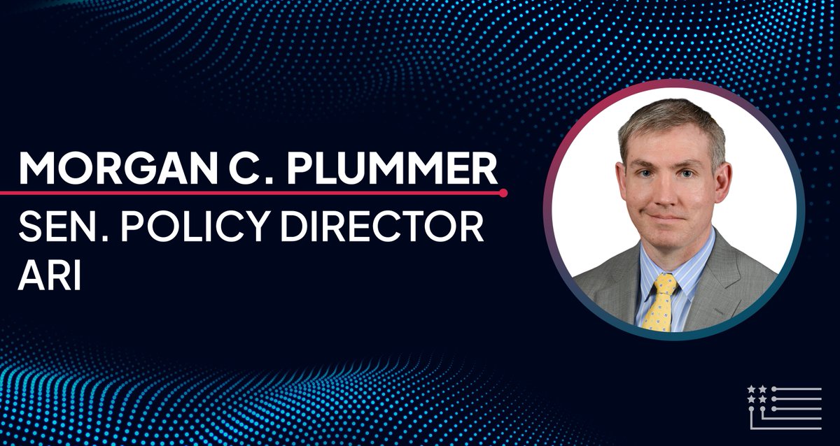americans4ri's tweet image. A warm welcome to Morgan C. Plummer, ARI's new Senior Director of Policy for national security!
Morgan is a former professor of the US Air Force Academy and previously served as Managing Director of the National Security Innovation Network (U.S. DoD).
Welcome @mcplummer1789!