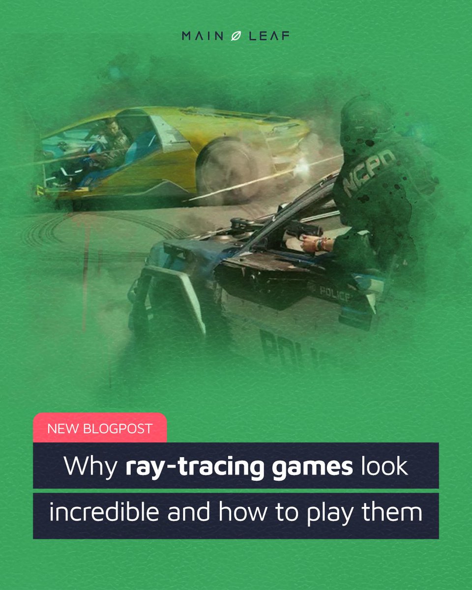 Ray tracing isn’t just a buzzword—it’s transforming visual realism in games. Our latest article explores how real-time ray tracing enhances reflections, shadows, and refractions, bringing environments to life with cinematic fidelity. 
Read more: mainleaf.com/ray-tracing-ga…