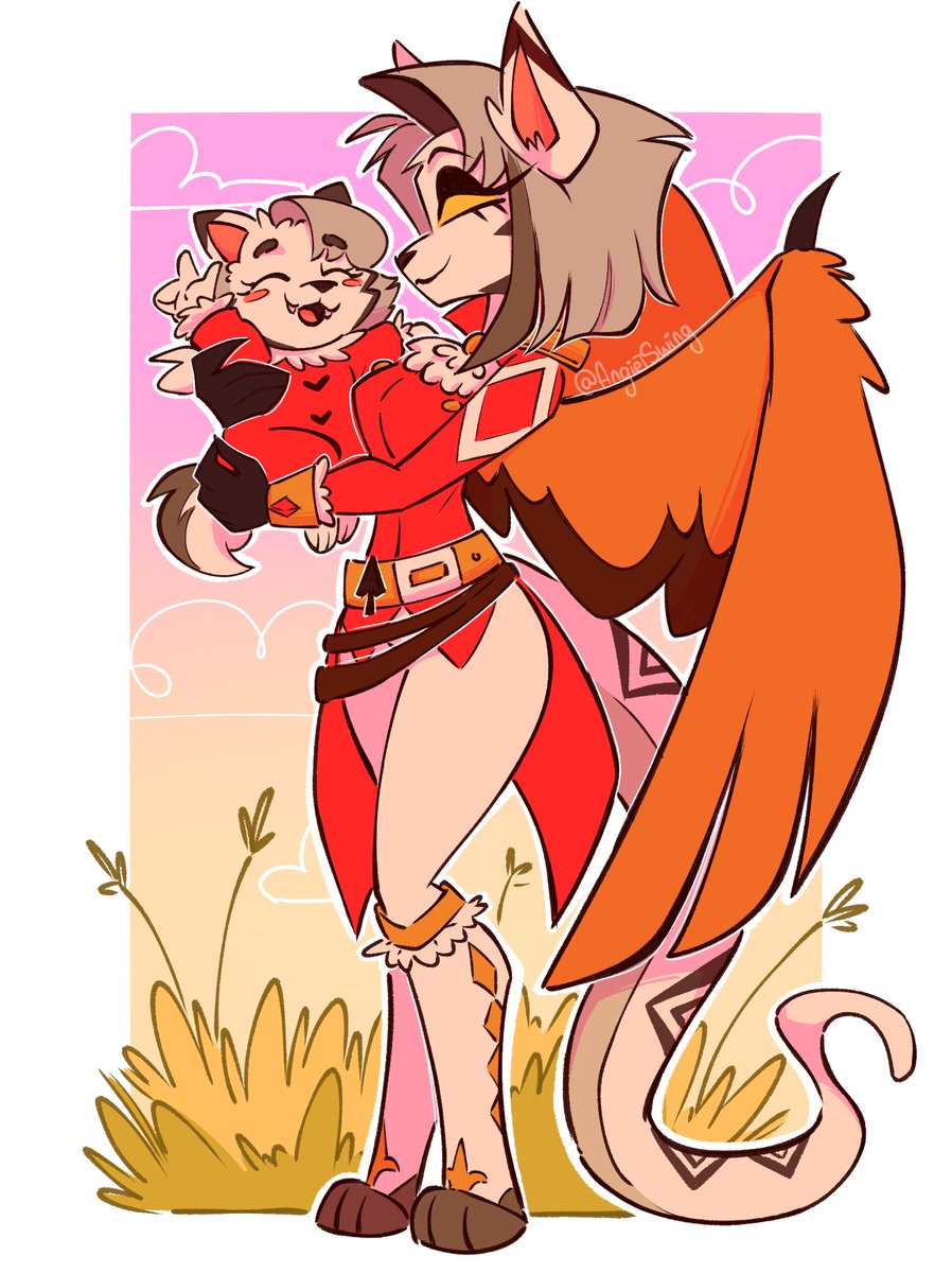 AngietSwing's tweet image. 🏵️COMMI OF @FaroeKing97 🏵️
.
#furry #HazbinHotel #OC #HelluvaBossoc #commissionart
#opencommission