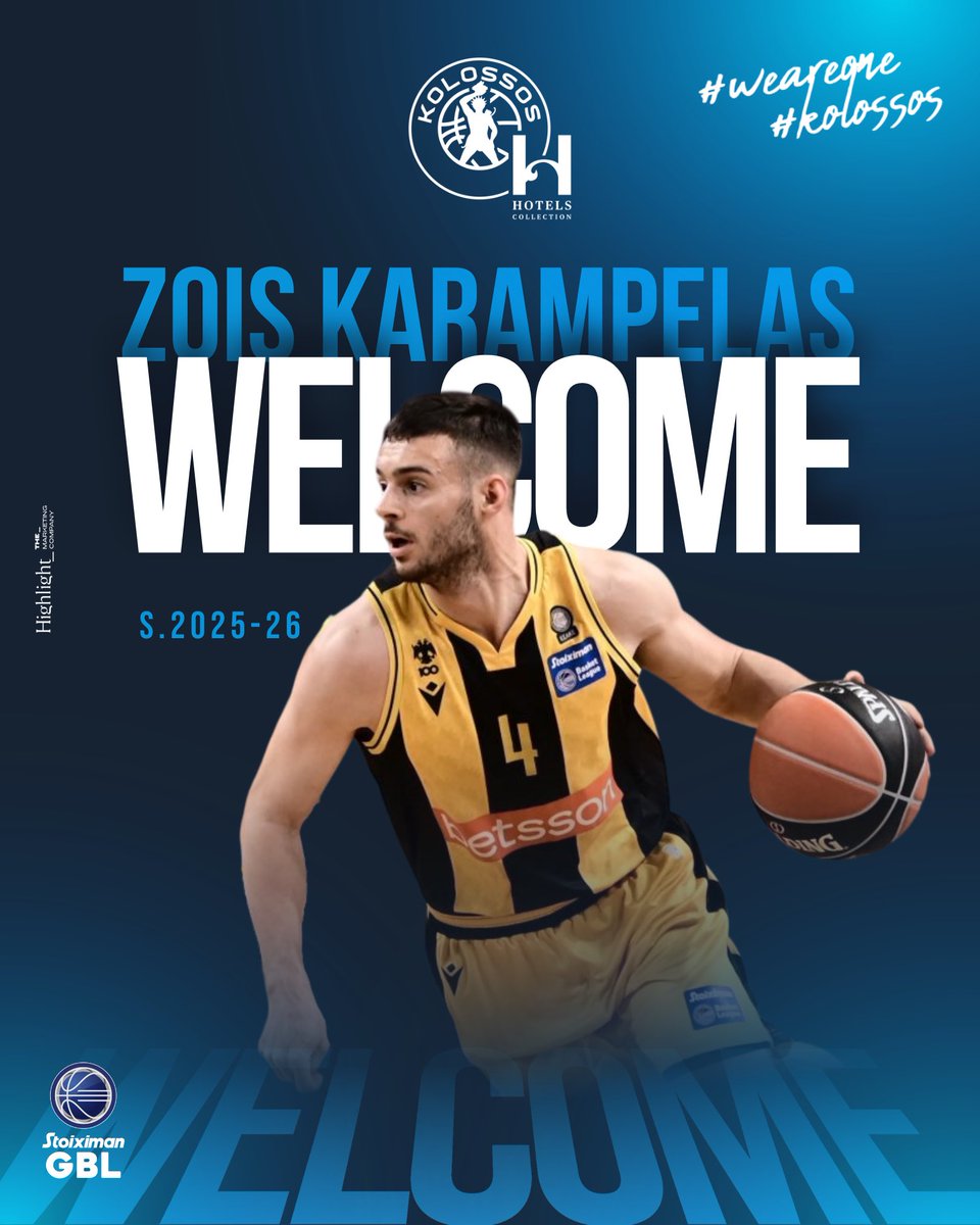 🔵⚪️ 𝙽𝙴𝚆 𝙴𝙽𝚃𝚁𝚈!

Συμφωνία με τον Ζώη Καράμπελα

🔗 kolossosbc.gr/news.php?News_…

#kolossoshhotels #wearekolossos #weareone #weareblue #stoiximanGBL
